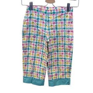 American Girl Picnic Time Multicolor Checkered Capri Pants. Size 7. 2001